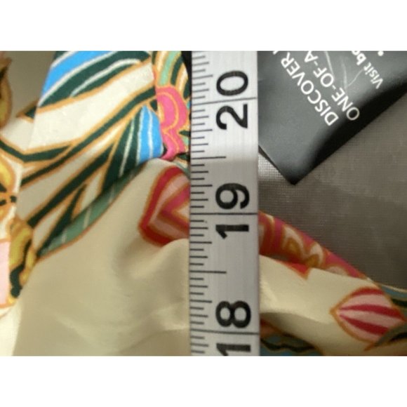 Boston Proper Boho Floral Ruffle Neckline Maxi Dress Womens Long Sleeve VNeck 10 - Picture 3 of 12